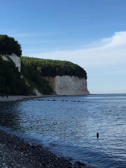 Old renovated farmhouse, ca.1840, high quality furnishings with Bodden view