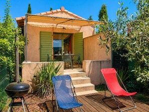 Terrace/patio - Quiet Salagou cottage with lovely view over the valley (Octon)