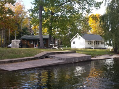 Cottage #7 on AuTrain River Near Lake Superior Beach, Pictured Rocks, Waterfalls