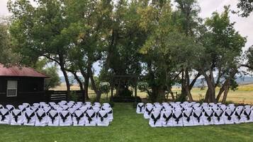 Espace banquet en plein air