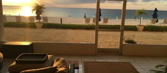 Prime Residence #7 on 7 Mile Beach, High-End Ground Floor Beachfront Condo