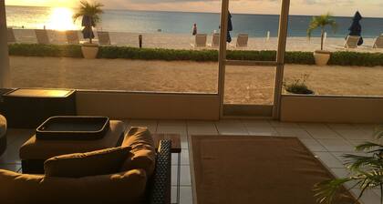 Prime Residence #7 on 7 Mile Beach, High-End Ground Floor Beachfront Condo