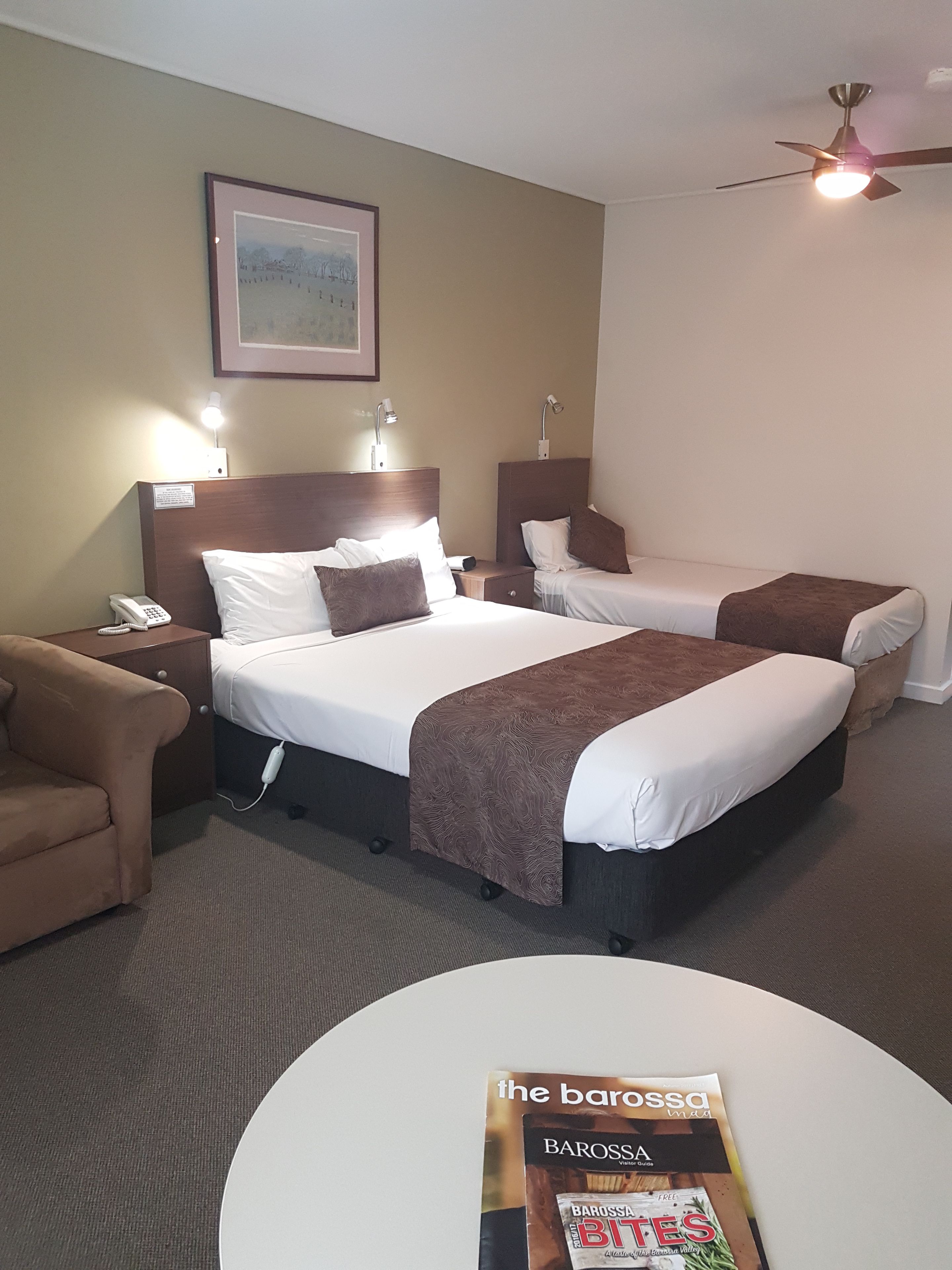 vine inn executive queen room | desk, iron/ironing board, free wifi, bed sheets