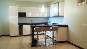 Superior Villa, 3 Bedrooms, Pool View | Private kitchen | Coffee/tea maker, electric kettle - Ngalawa Hotel & Resort (Bububu)