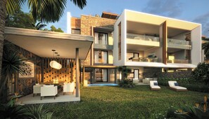 Façade de l’hébergement