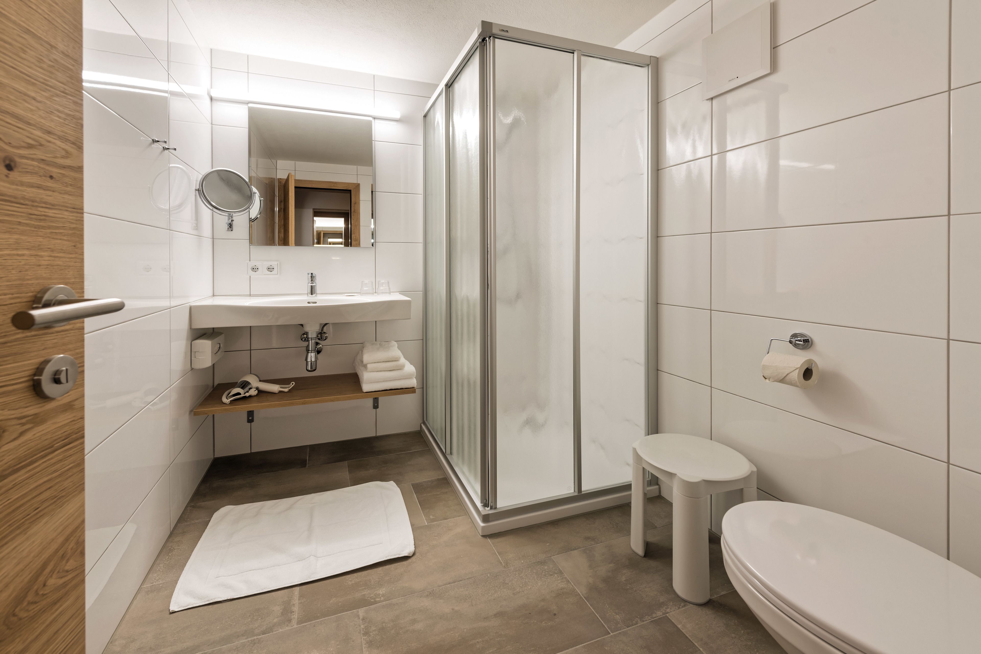 shower, free toiletries, hair dryer, bathrobes