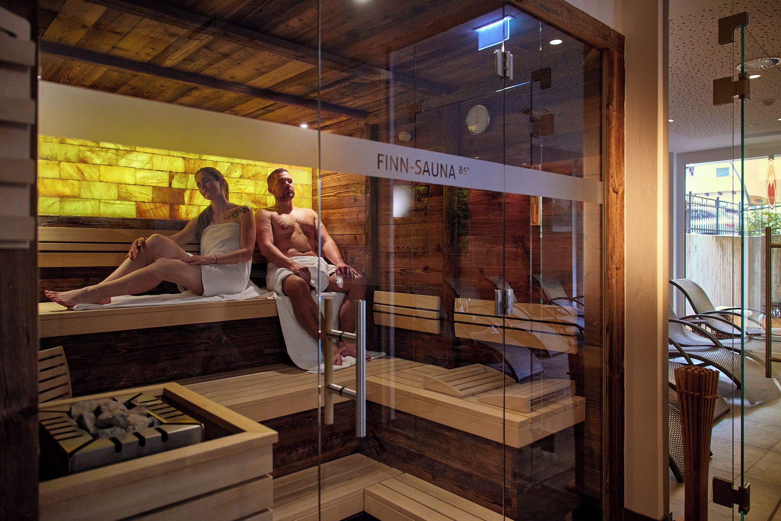 Een sauna, een stoombad