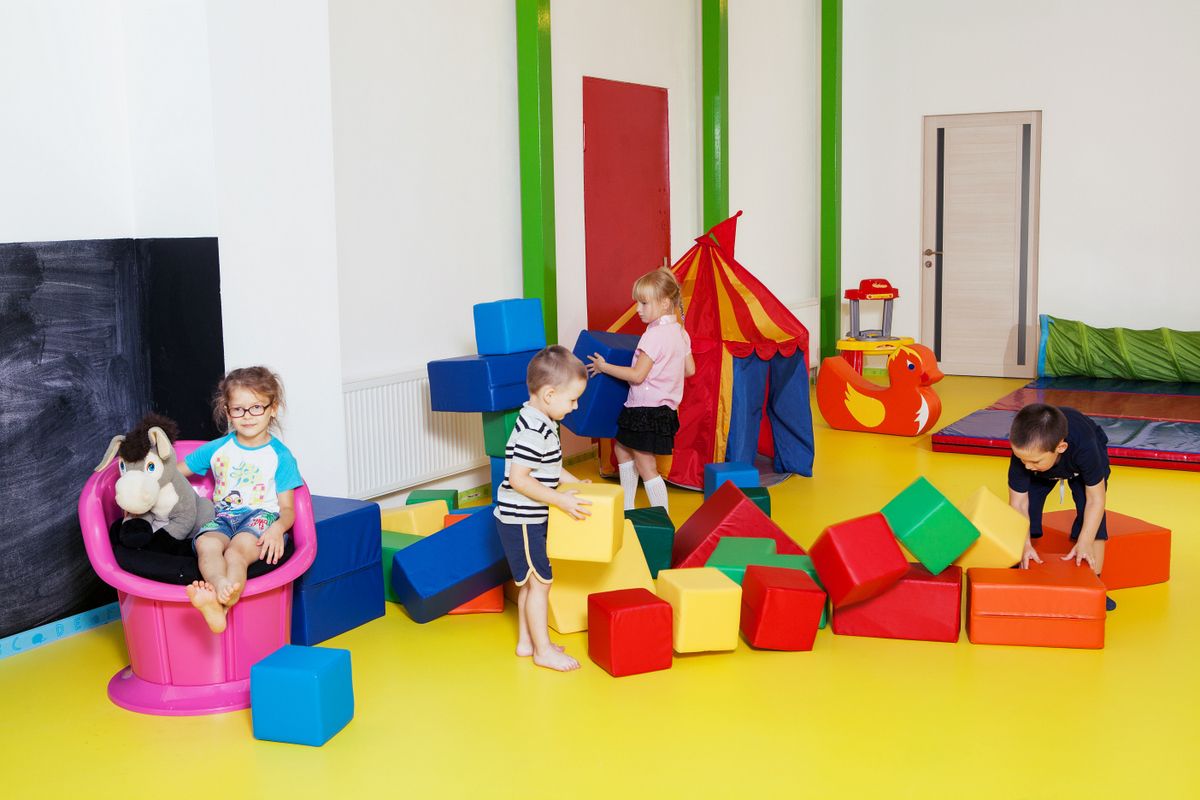 Lasten leikkialue sisätiloissa
