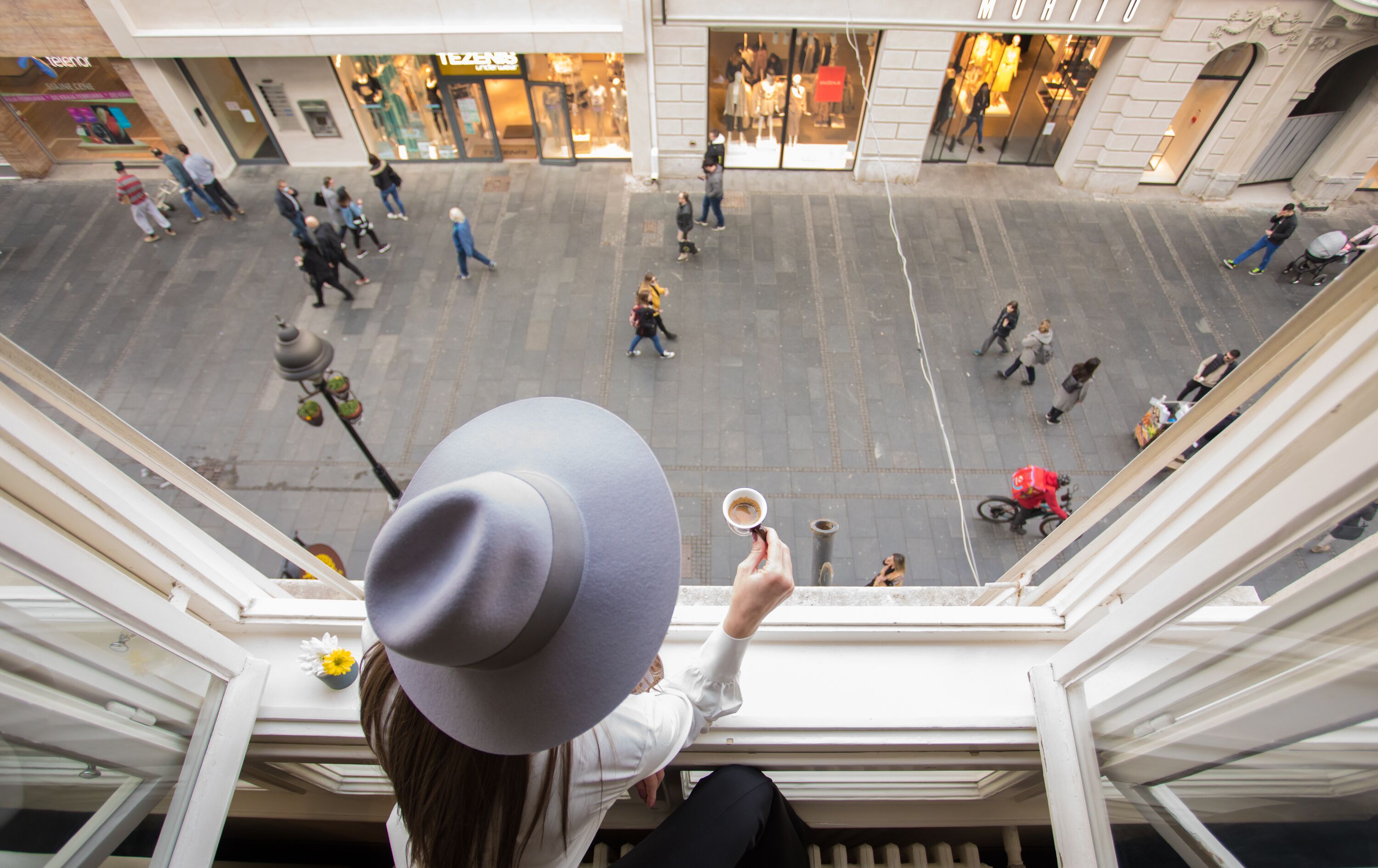 Staduitzicht vanuit accommodatie