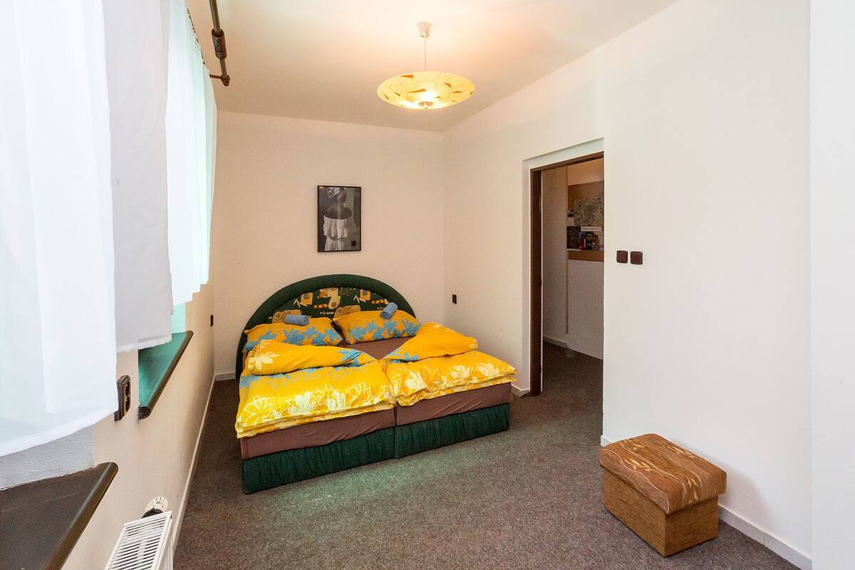 Desk, blackout curtains, iron/ironing board, free WiFi