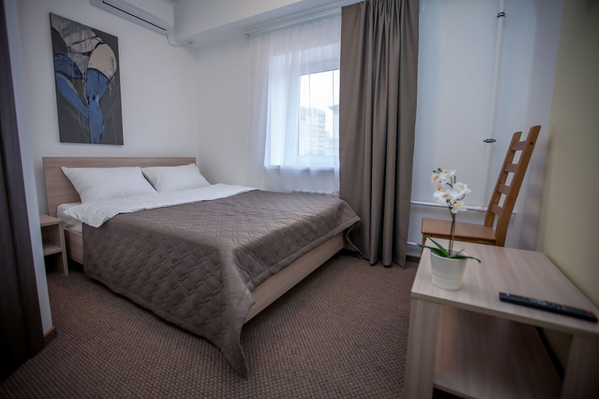 Economy Double Room | In-room safe, soundproofing, iron/ironing board (on request)