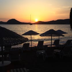 Private beach, sun-loungers, beach umbrellas