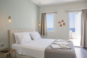 Ropa de cama de alta calidad y minibar