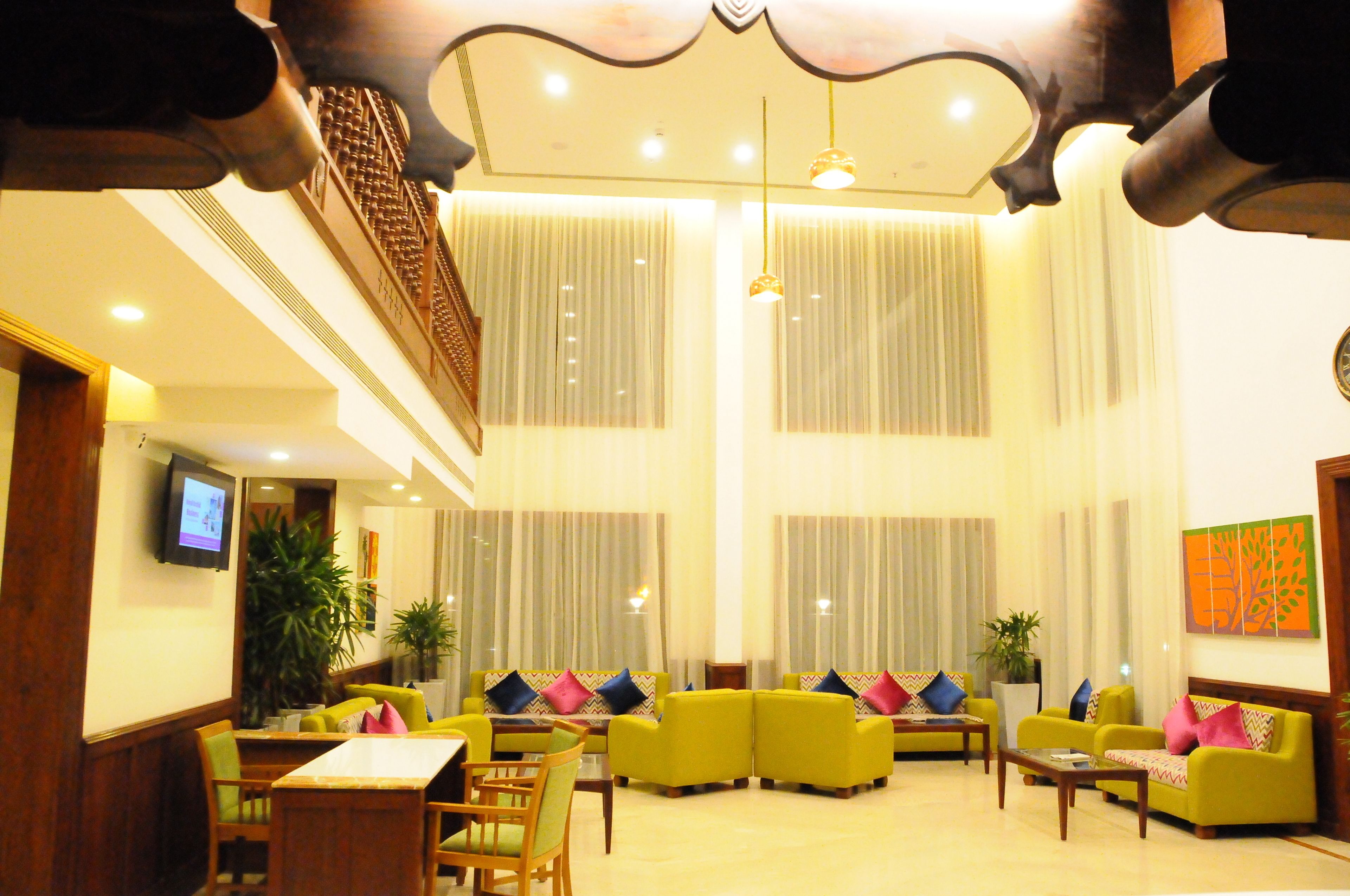 Coin salon dans le hall