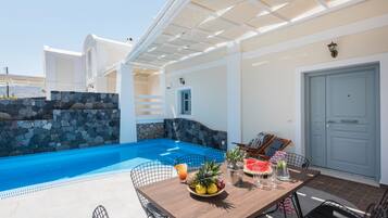 Villa, 4 soverom, privat basseng (Anafi) | Utendørsbasseng