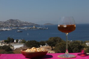 Uitzicht vanuit accommodatie