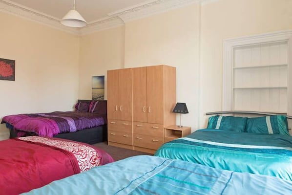 Desk, iron/ironing board, free WiFi, bed sheets
