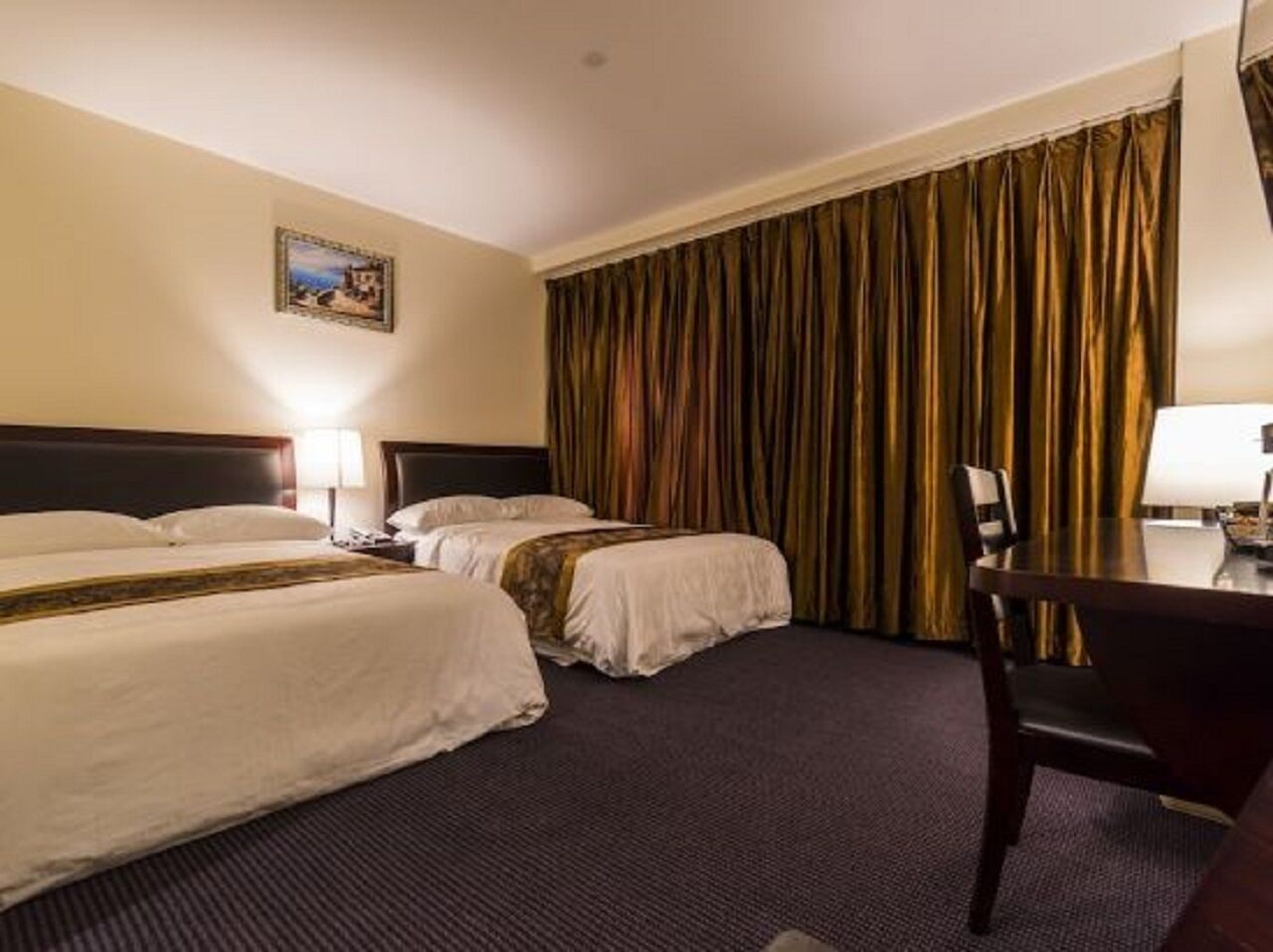 Desk, iron/ironing board, free WiFi, bed sheets