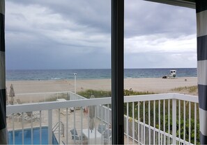 Panoramic Studio Suite, 1 King Bed, Balcony, Poolside | View from room - Le Cabanon Motel (Pompano Beach)