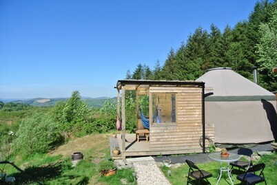 Greener Glamping Mountain Yurt North Wales - Sleeps 4 - Pet and Child Friendly