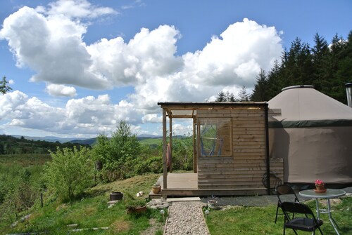 Eco-Glamping Mountain Yurt Nord du Pays de Galles - 4 personnes - Animaux acceptés et enfants