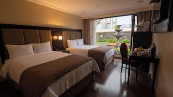 Double Room, 2 Queen Beds | In-room safe, individually decorated, individually furnished, desk