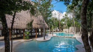 Outdoor pool, open 8:00 AM to 10:00 PM, pool loungers