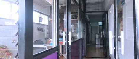 Interior entrance