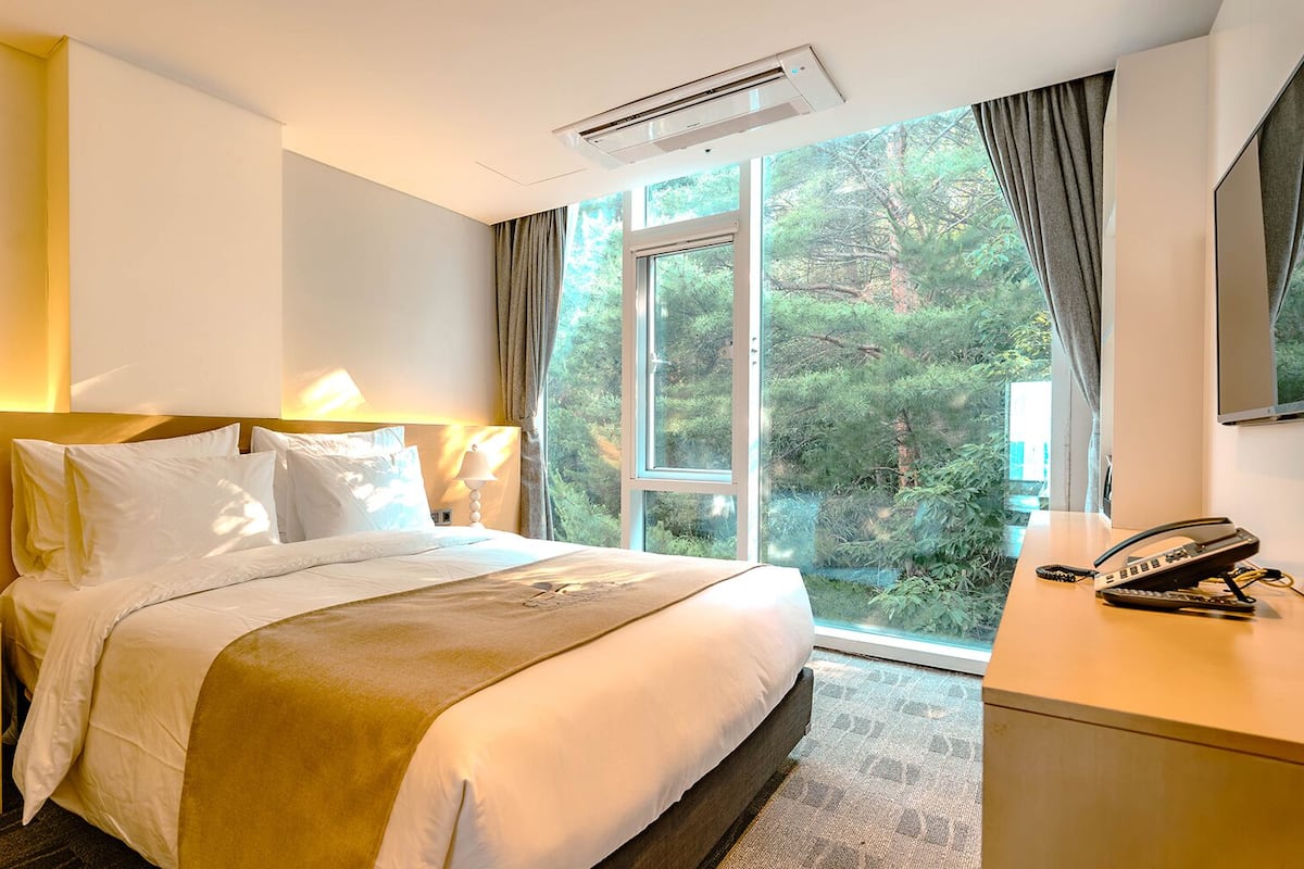 Forest Standard Double | Premium bedding, down comforters, iron/ironing board (on request)