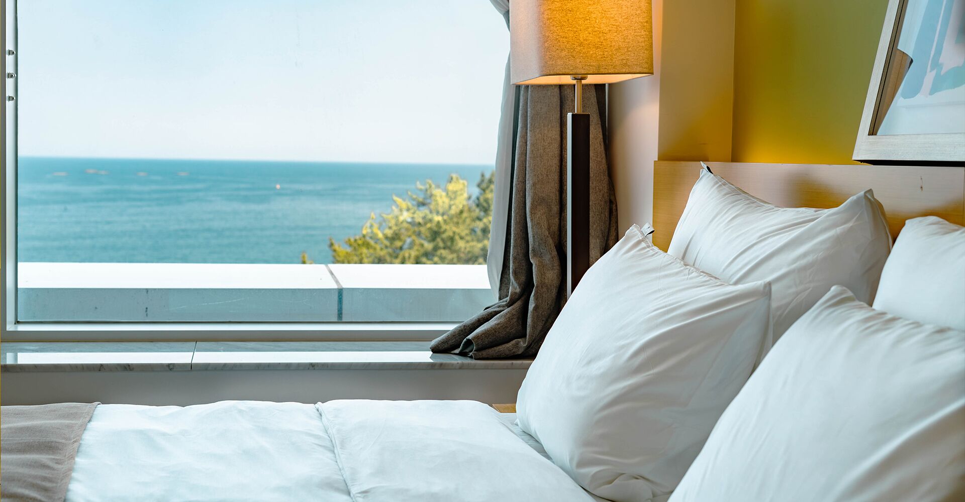 Ocean View Wellness Suite | 高級寢具、羽絨被、熨斗/熨衣板、免費無線上網