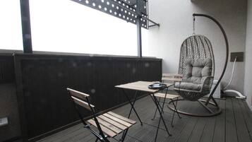 Double Room, 2 Double Beds | Terrace/patio