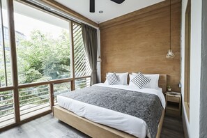 ห้องดีไซน์สวีท | ตู้นิรภัยในห้องพัก, Wi-Fi ฟรี, ผ้าปูที่นอน