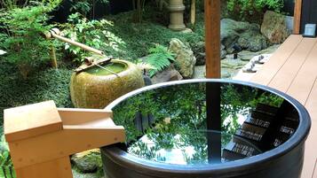 Koubai | Bathroom | Combined shower/tub, deep soaking tub, designer toiletries, hair dryer