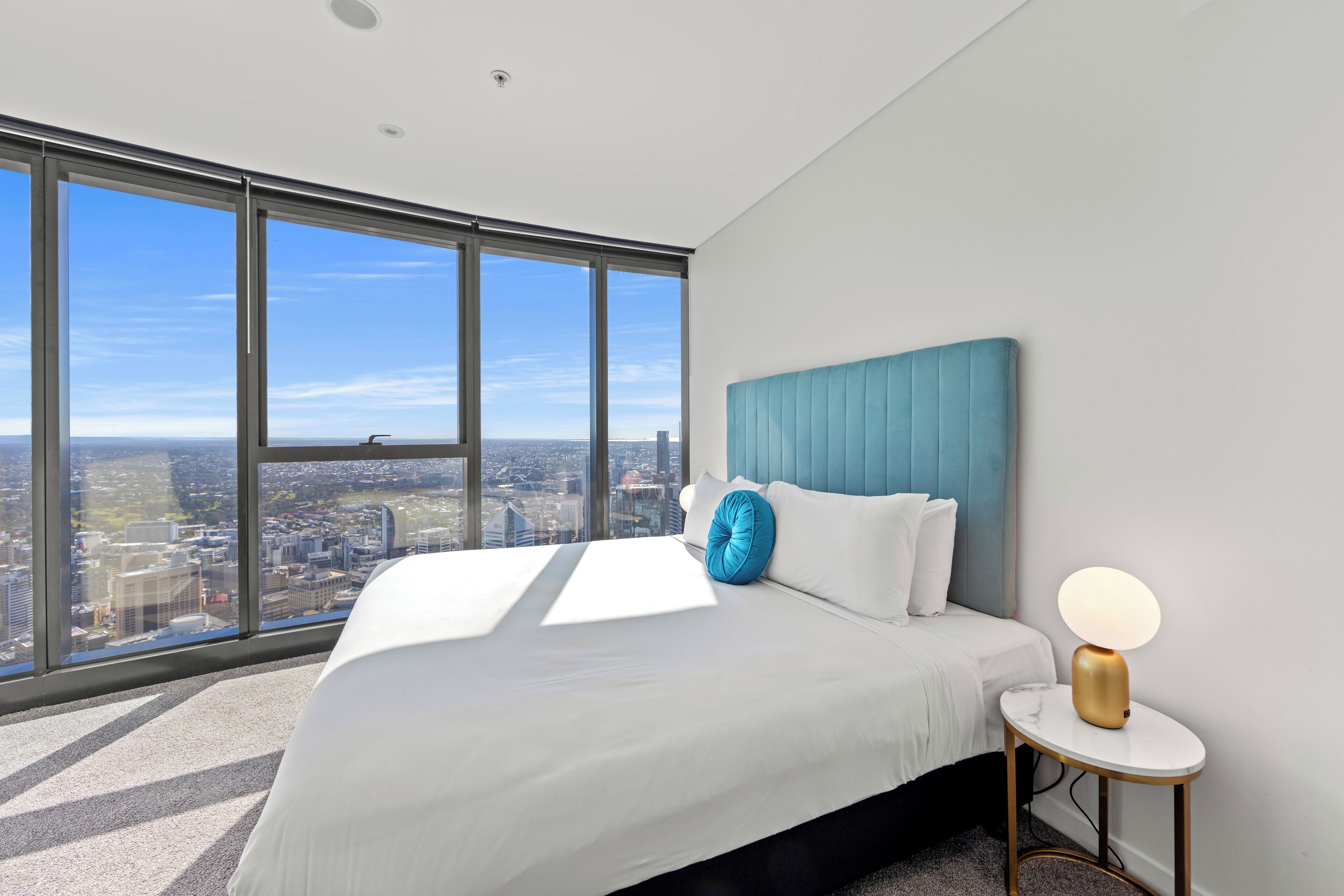 Three Bedroom Two Bathroom Sky High Apartment – Six Guests (Levels 43 - 81) | Laptop workspace, soundproofing, iron/ironing board, cots/infant beds