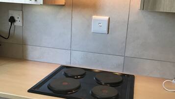 Apartment, 2 Bedrooms, Sea View | Private kitchen | Full-sized fridge, microwave, oven, stovetop