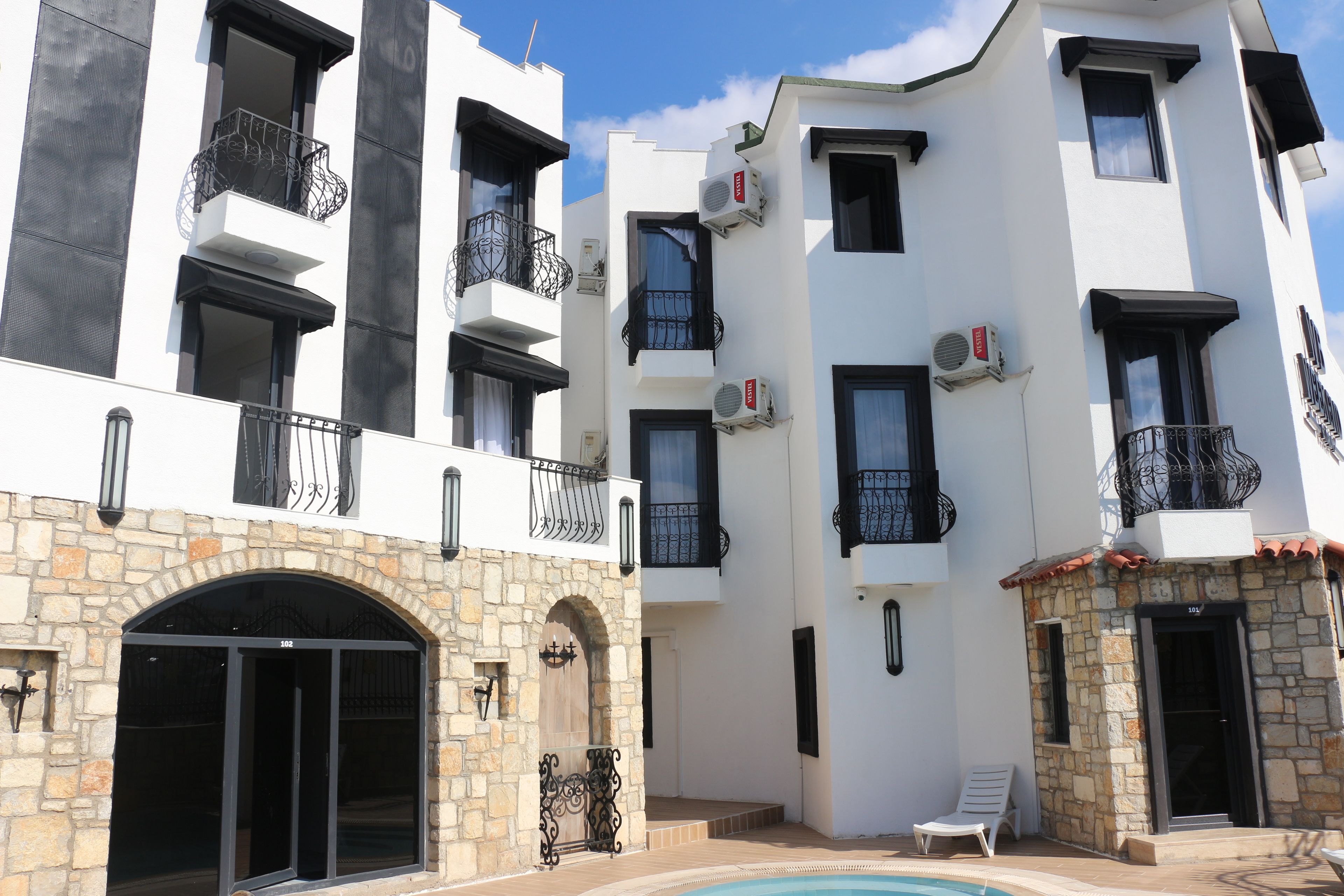 Fassade der Unterkunft