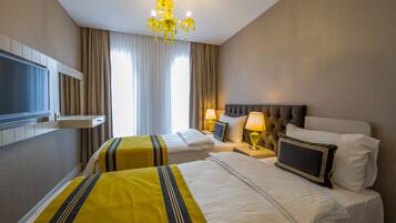 Standaard Twin kamer | Luxe beddengoed, een minibar, een kluis op de kamer, geluiddichte muren
