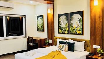 Ropa de cama de alta calidad y minibar