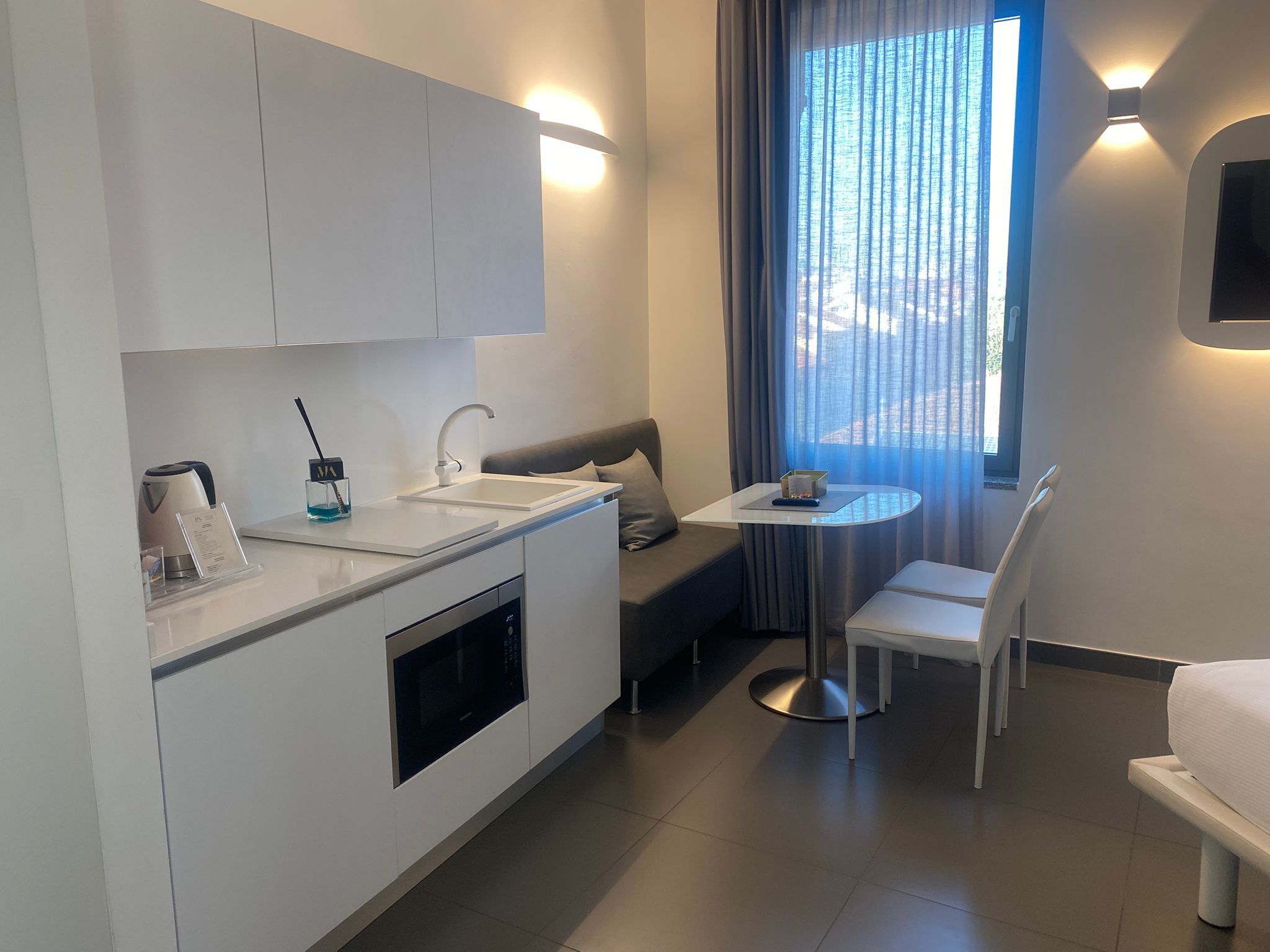 family studio | 1 bedroom, frette italian sheets, premium bedding, down duvets