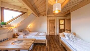 Individually decorated, individually furnished, desk, iron/ironing board