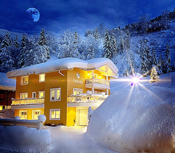 Front of property - evening/night