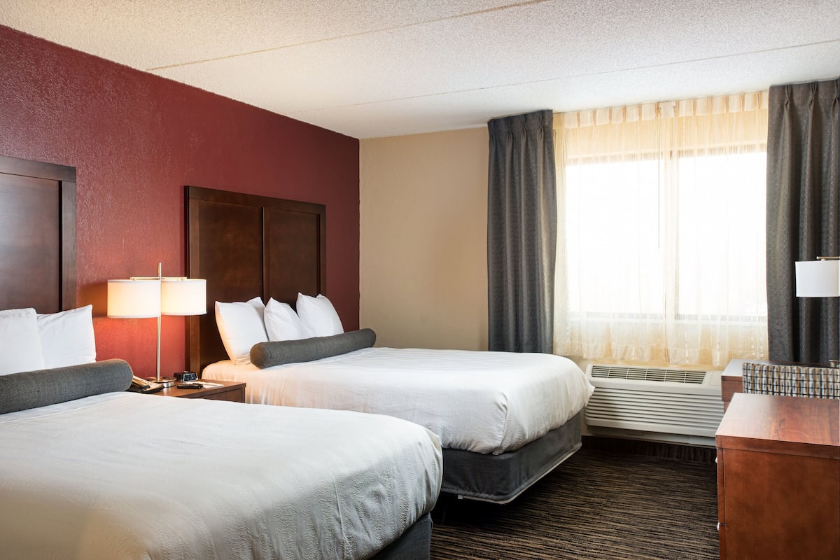 room, 2 queen beds | premium bedding, desk, iron/ironing board, free wifi