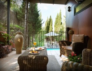 Suite, Private Pool (+ Jacuzzi) | Terrace/patio - Mont-Sant Hotel (Xàtiva)