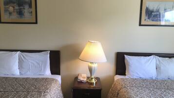 Standard Room, 2 Queen Beds | Premium bedding, soundproofing, free WiFi, bed sheets