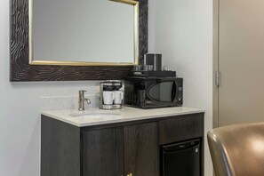 In-room safe, blackout drapes, iron/ironing board, cribs/infant beds