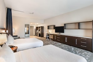 Studio, 2 Queen Beds, Accessible, Bathtub | Premium bedding, blackout drapes, iron/ironing board, free WiFi - Home2 Suites by Hilton Pensacola I-10 at North Davis Hwy (Pensacola)