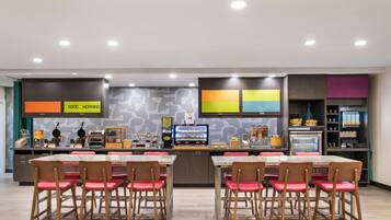 Free daily self-service breakfast