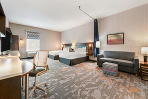 Studio - 2 queensize-sängar - tillgänglighetsanpassat - badkar | Vardagsrum | LCD-tv och en mp3-dockningsstation