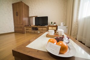 Familjerum - 1 sovrum | Mörkläggningsgardiner, strykjärn/strykbräda, gratis wi-fi och sängkläder