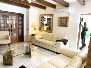 Älytelevisio, takka, videopelejä, DVD-soitin